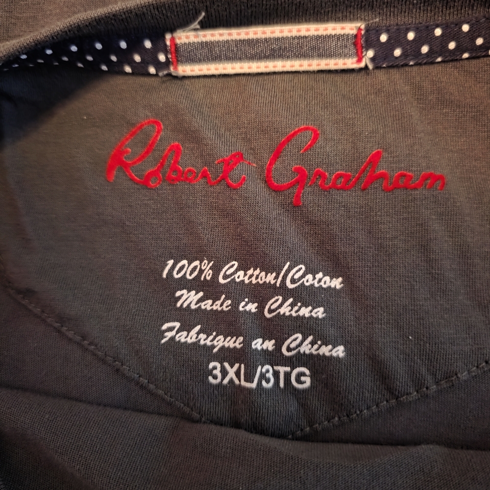 Robert Graham Dark Gray Skull Graphic Tee - Picture 6 of 7